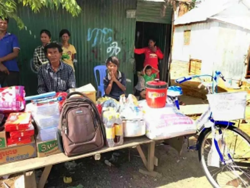 DONATION OF BICYCLE, EQUIPMENT & ESSENTIAL ITEMS 2